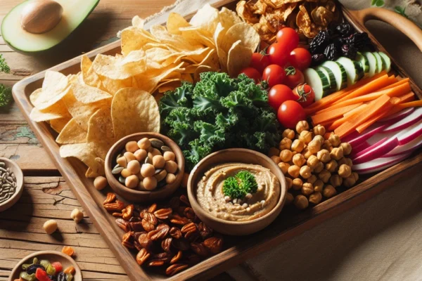 Gröna Delikatesser: Utforska Världen av Veganska Snacks med Smak och Stil