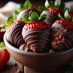Chokladfyllda jordgubbsdrömmar: En himmelsk kombination av saftiga jordgubbar och len choklad som smälter i munnen