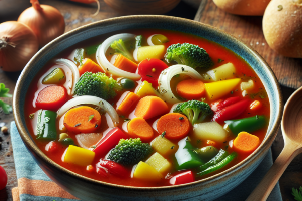 Grönsaksexplosion: En näringsrik och färgsprakande soppa för kropp och själ