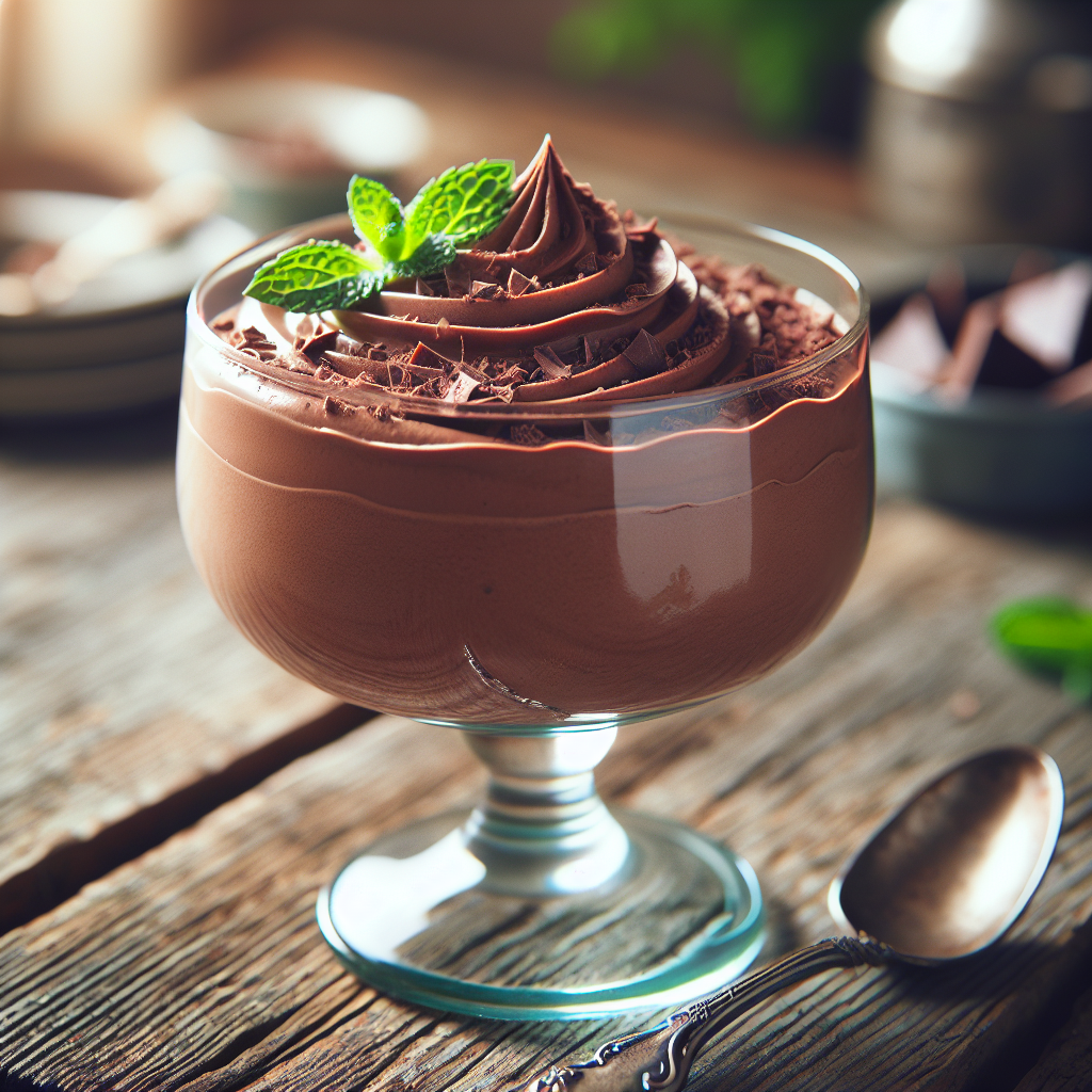 Magiskt Mjuk Chokladmousse: En Vegansk Dröm för Desserthimlen