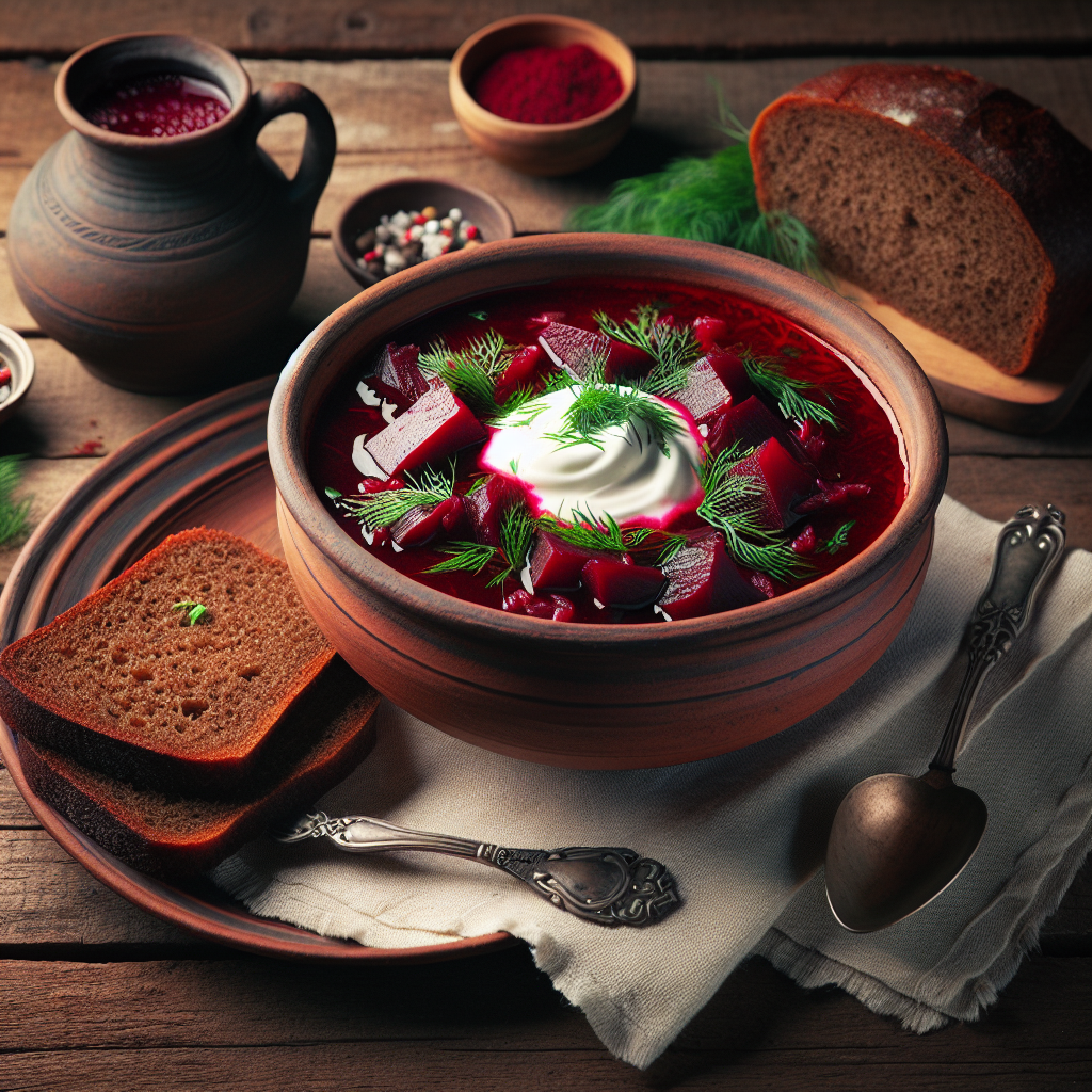 Rysk Bortsj - En Färgsprakande Soppa med Smak av Tradition och Kärlek