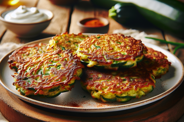 Smakexplosion i varje tugga: Veganska Zucchini-fritters med krispigt sesamfröstäcke