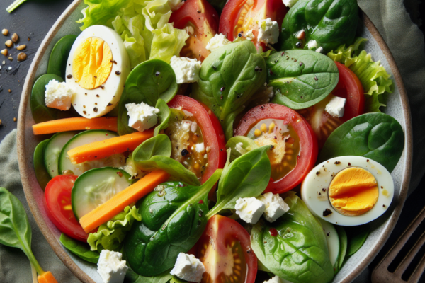 Smakrik symfoni: En förförisk ljummen sallad med en explosion av smaker och texturer