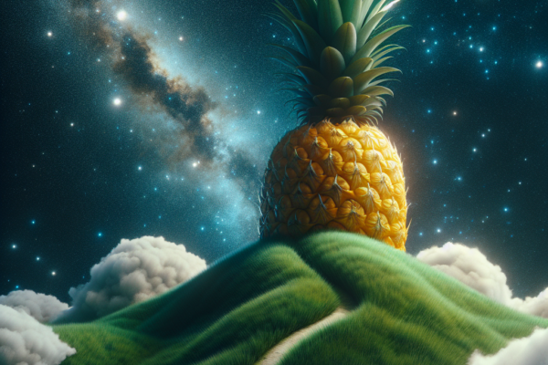 Exotisk himmelsk fröjd: Ananasdröm med karamelliserad kokos och vaniljglass