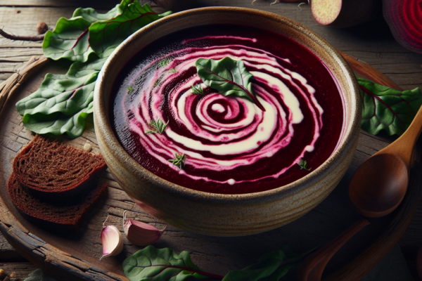Vibrant Vortex: A Delectable and Nutrient-Rich Beetroot Leaf Soup